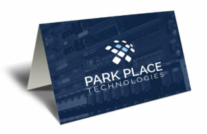 Park Place Technologies event invite card mockup