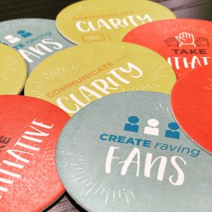 collection of Kiwi Creative's core standards coasters